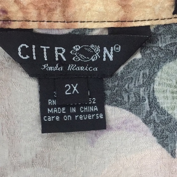 Citron Tunic Shirt 2X - Picture 5 of 5